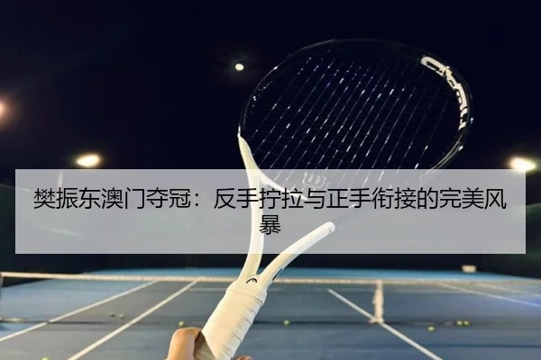 樊振东澳门夺冠：反手拧拉与正手衔接的完美风暴